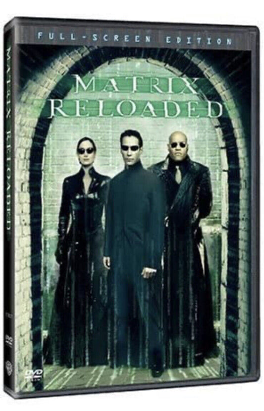 Matrix Reloaded DVD Full Screen Edition Keanu Reeves Laurence Fishburne NEW