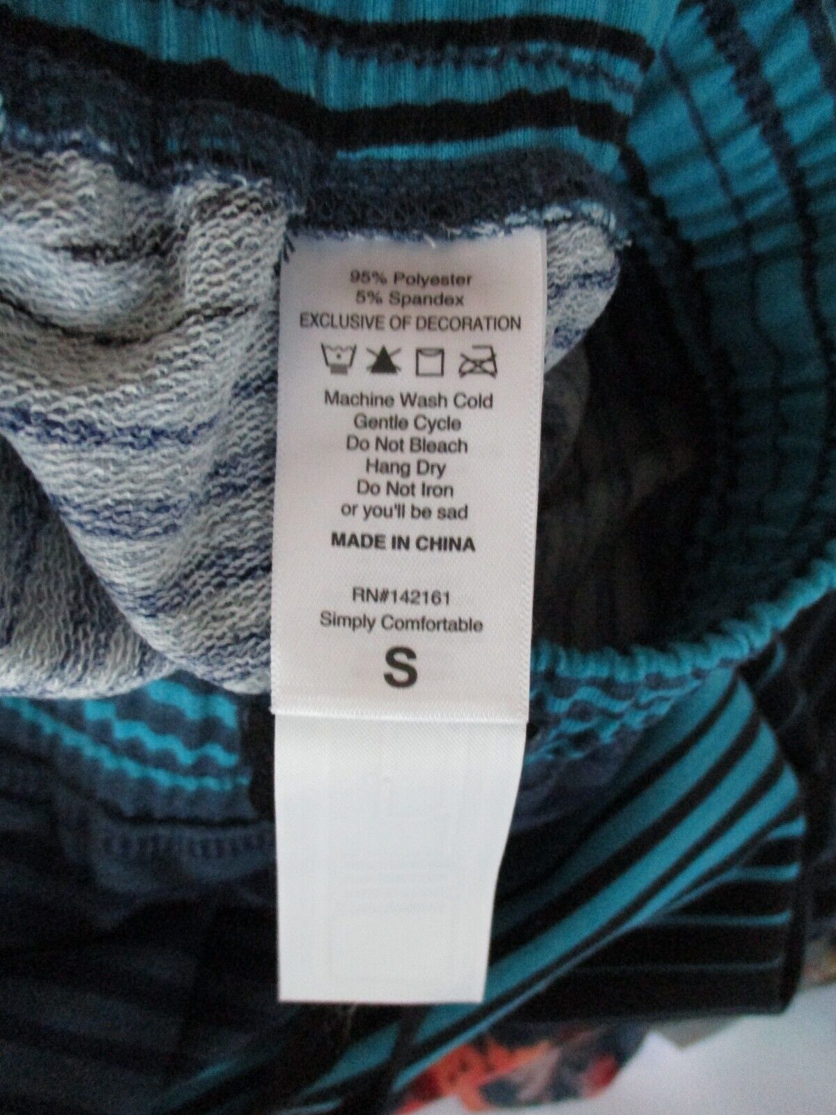 LuLaRoe NWOT Jax Small Blue Teal Black Stripes Joggers Sweatpants