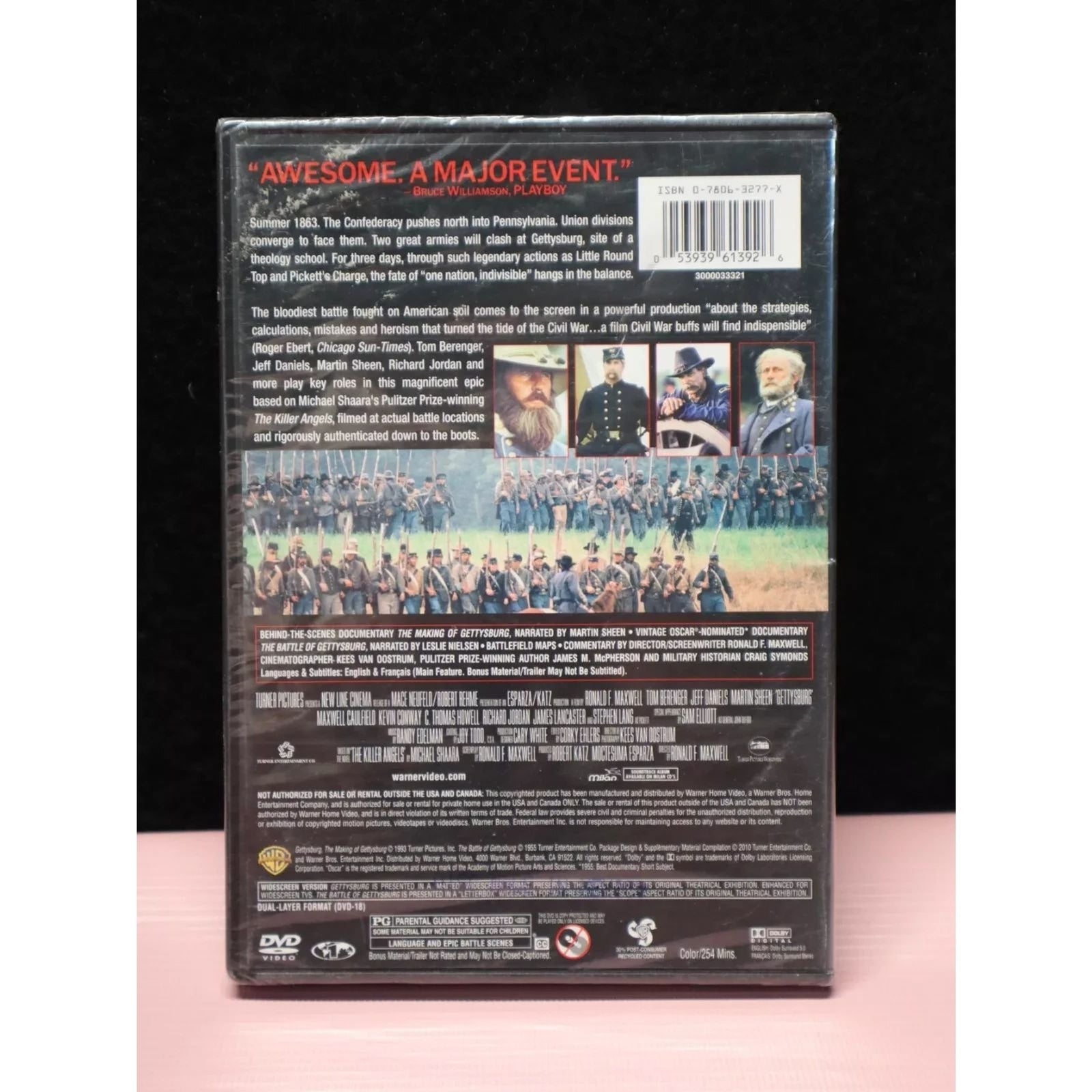 Gettysburg (DVD, 1993) - Tom Berenger Jeff Daniels Martin Sheen - NEW