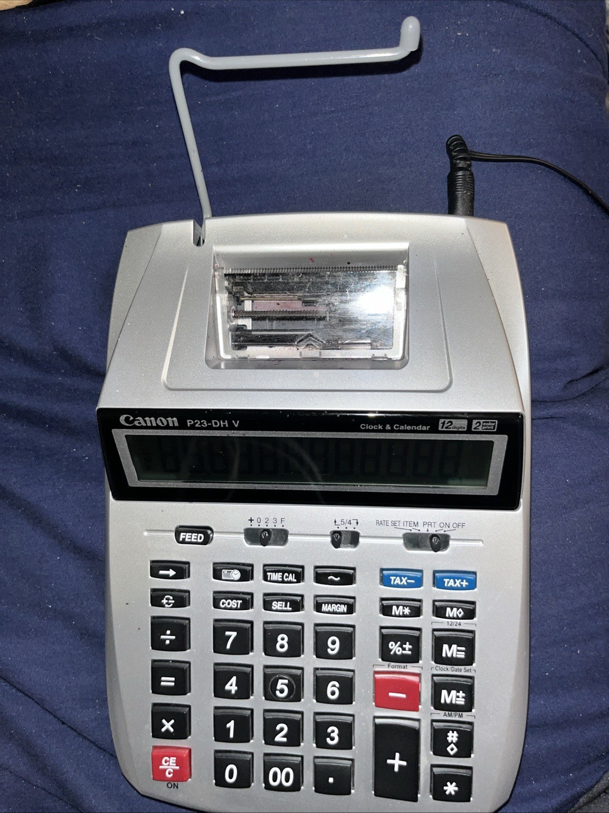 Canon P23-DHV Printing Calculator. Tested