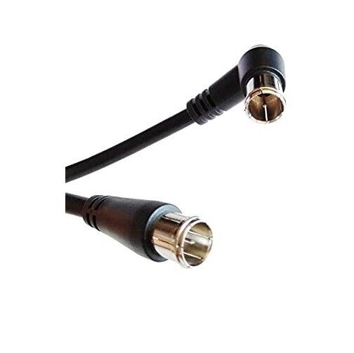 Radio Shack 75-Ohm VCR-TV Cable 6ft 1.8m RG-59 Coaxial w/ Right Angle