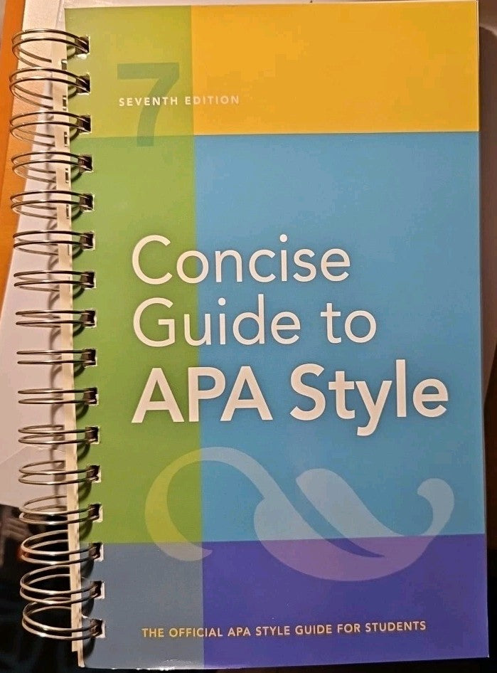 Concise Guide to APA Style : 7th Edition (OFFICIAL) by American Psychological...