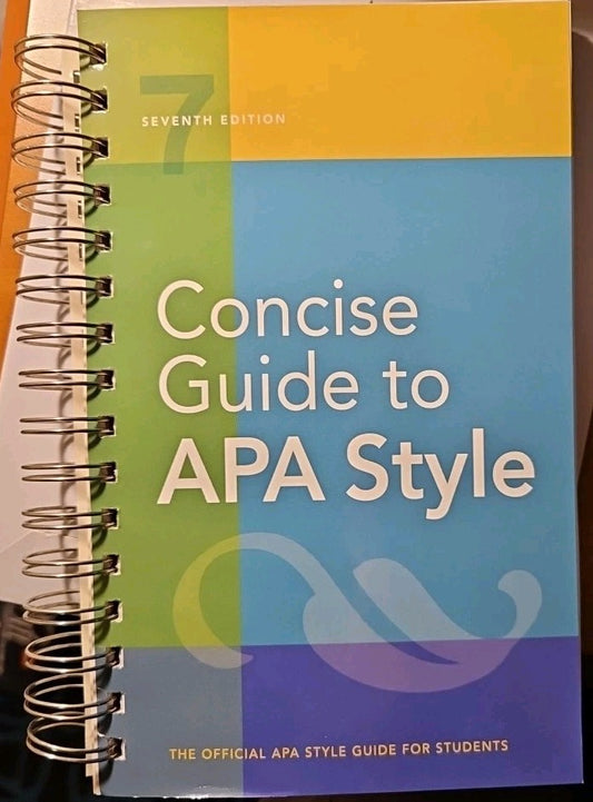 Concise Guide to APA Style : 7th Edition (OFFICIAL) by American Psychological...