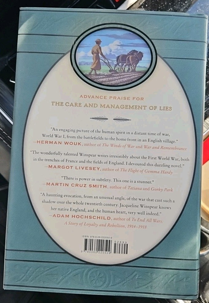 Care and Management of Lies : A Novel of the Great War by Jacqueline Winspear...