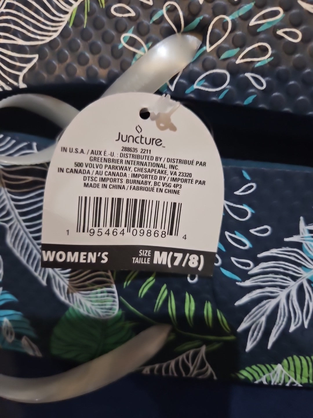 Juncture Women's Size 7/8 Flip Flops- New