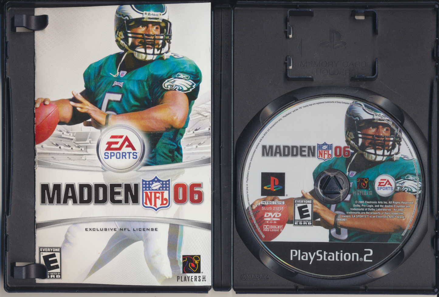 Madden NFL 06 (Sony PlayStation 2, 2005) w/Manual