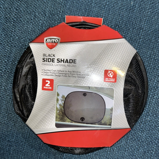 Auto Drive Side Window Sunshade 14" X18" 2 Pk Universal Fit New in Pkg