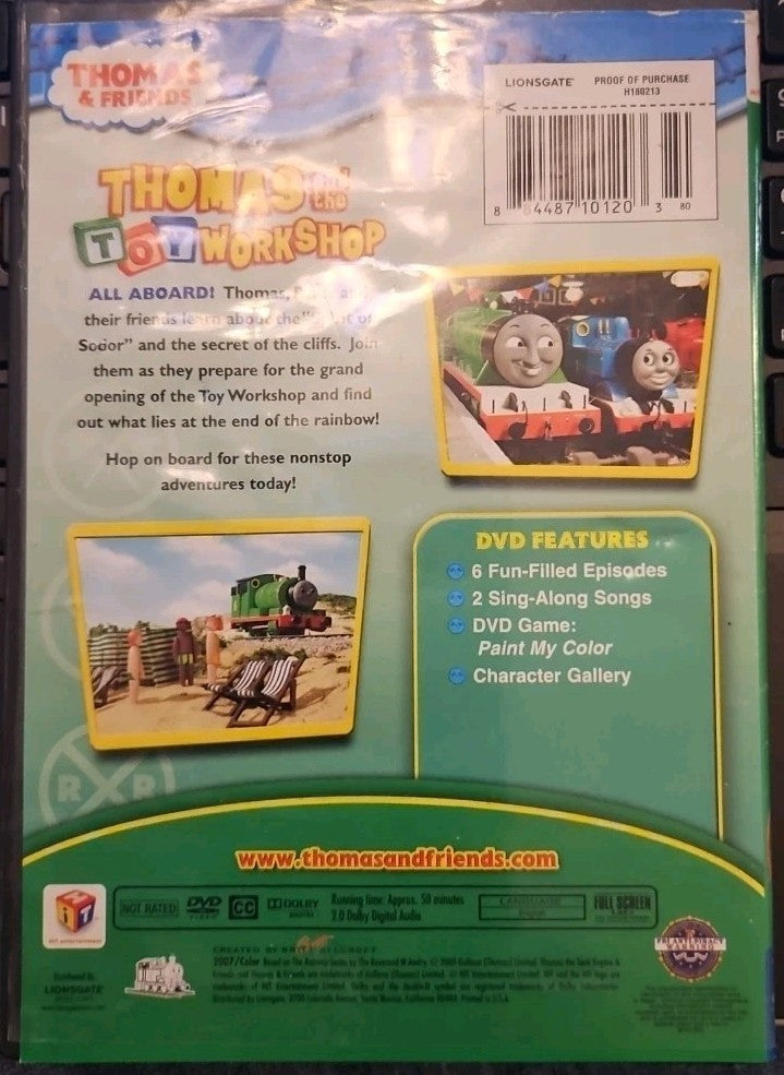 Thomas & Friends: Thomas and the Toy Workshop (DVD) Torn Artwork