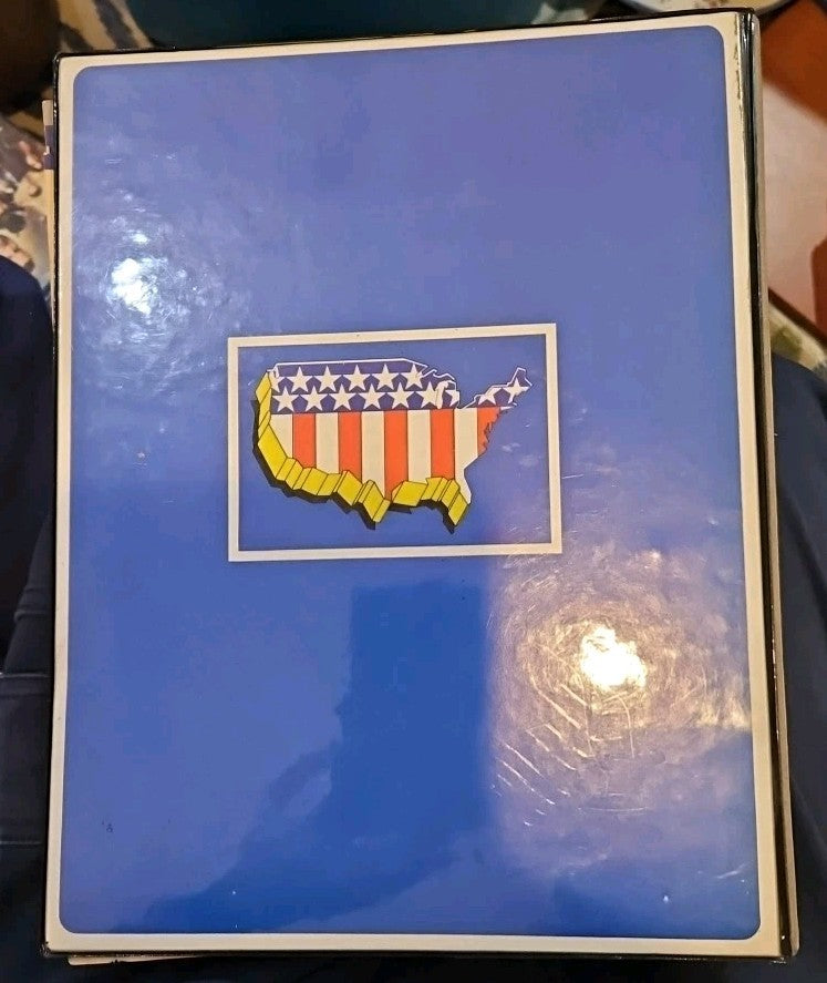 Hygrade AMERICA Stamp Collection Album W/ Some Stamps In Binder  1982
