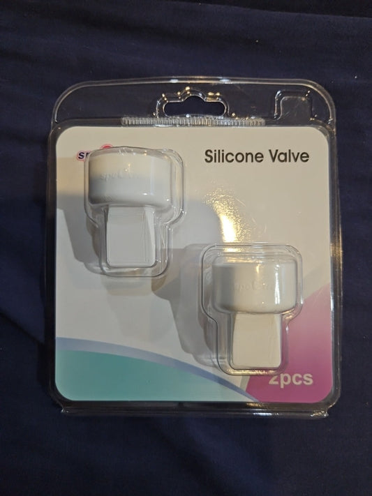 Spectra BPA Free White Silicone Duckbill Head Valve Set Pack of 2 
