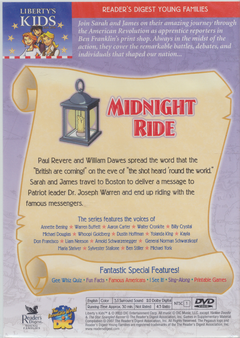 Liberty Kids: Midnight Ride (DVD)