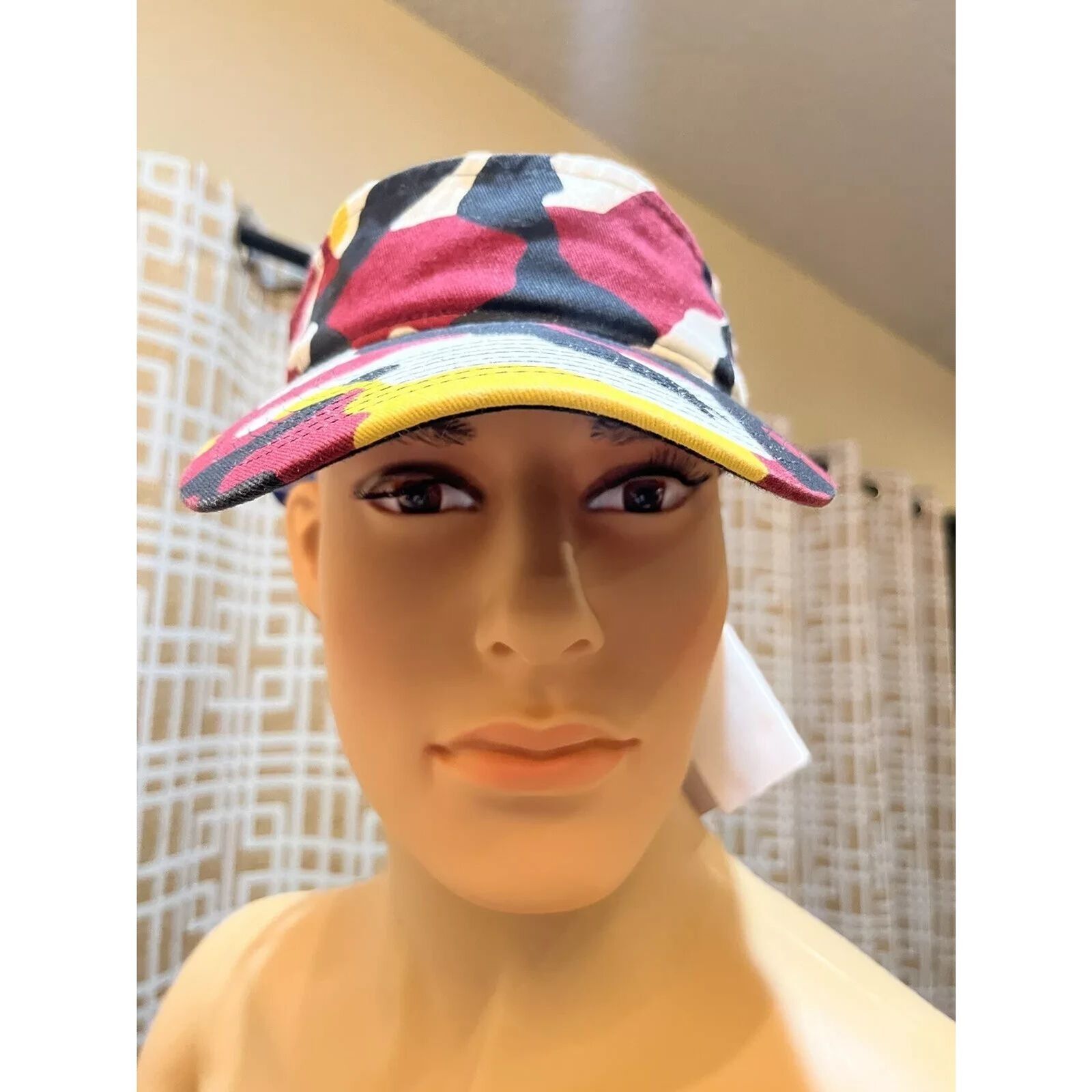 Sun Visor - Adjustable - Black/Red/White/Yellow - Unisex - Brand New