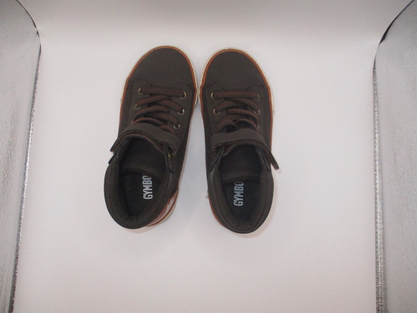 Gymboree Toddler Boys Fox Hi Top Sneakers Shoes Harvest Dk Brown Size 11