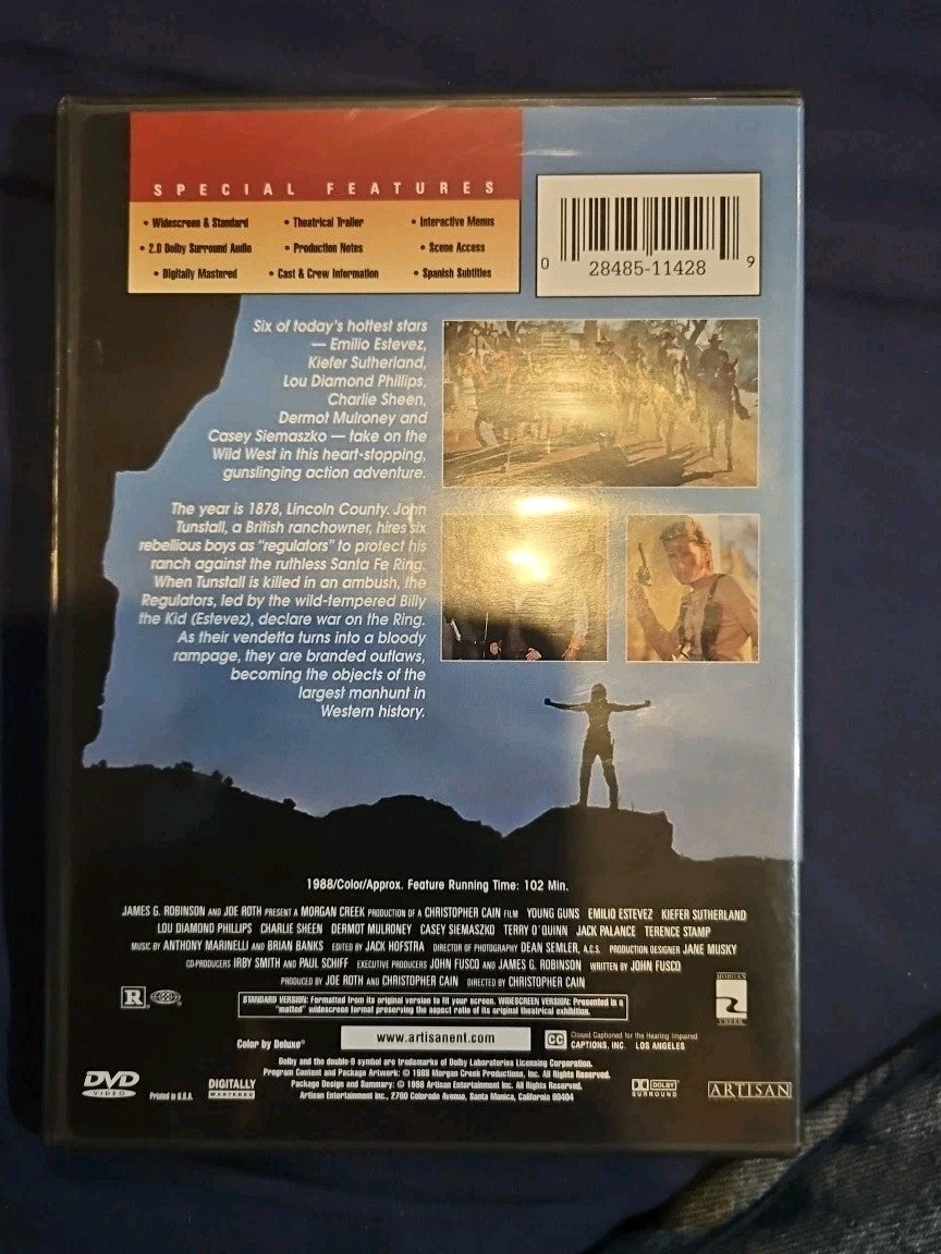 Young Guns (DVD, 1988)