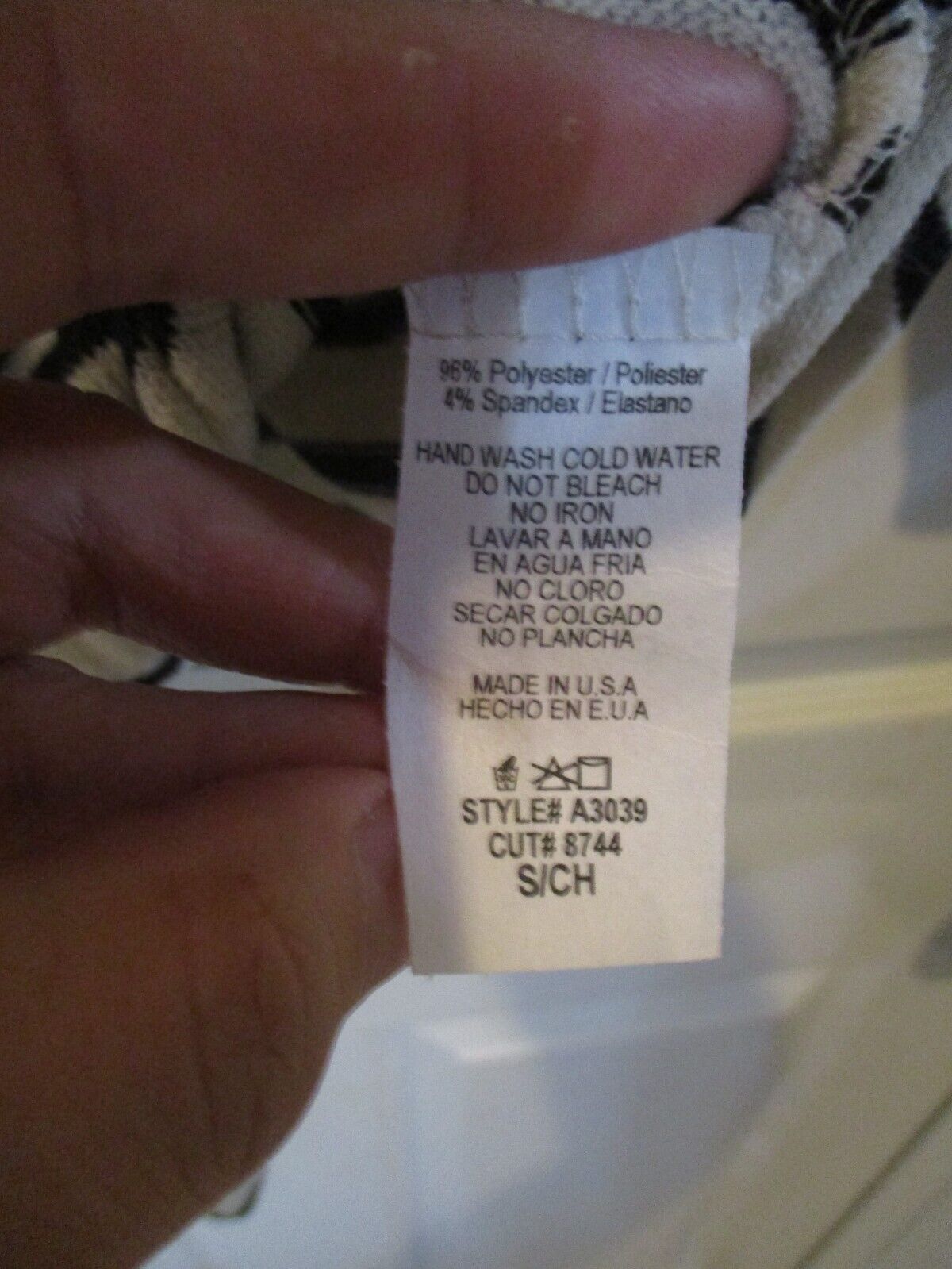 12PM by Mon Ami Beige Black Strip Knit Top Small