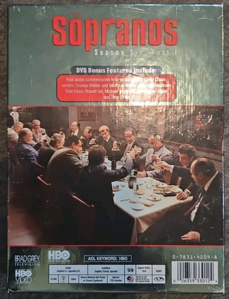The Sopranos - Season 6, Part 1 (DVD, 2006, 4-Disc Set)