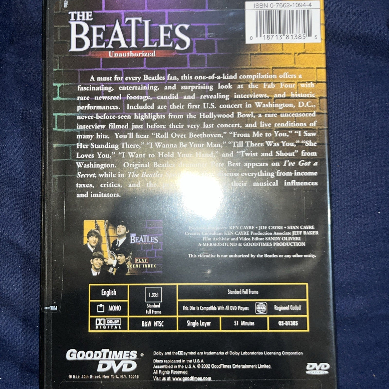 The Beatles - Unauthorized (DVD, 2002)