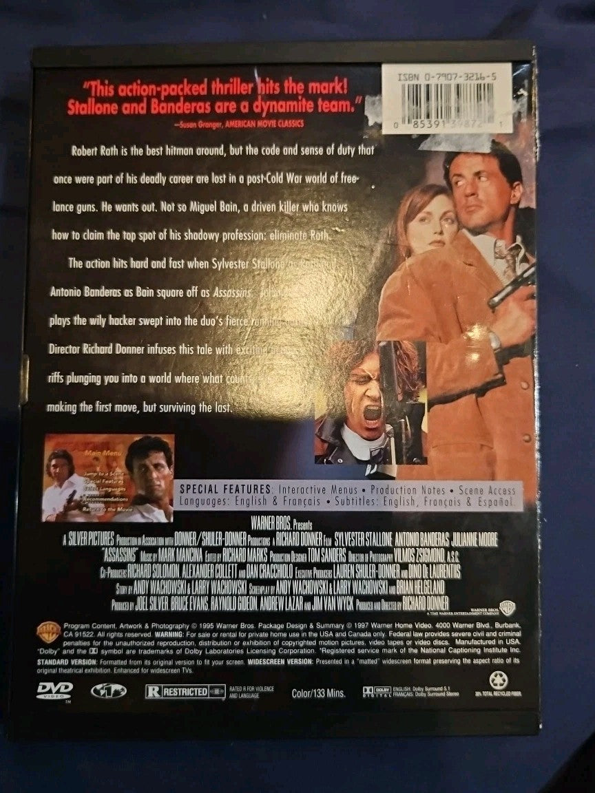 Assassins (DVD, 1995)