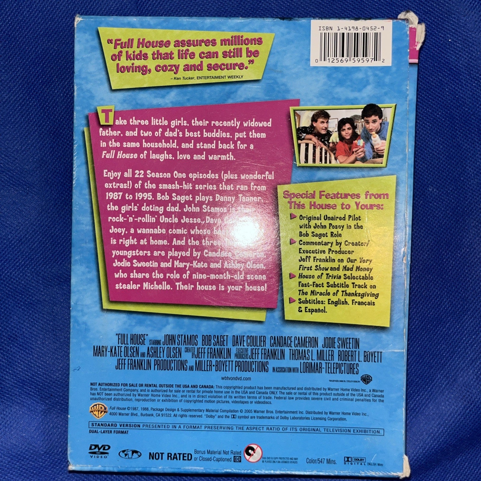 Full House - Season 1  (DVD, 4-Disc) Autographed By Candice Cameron Burke
