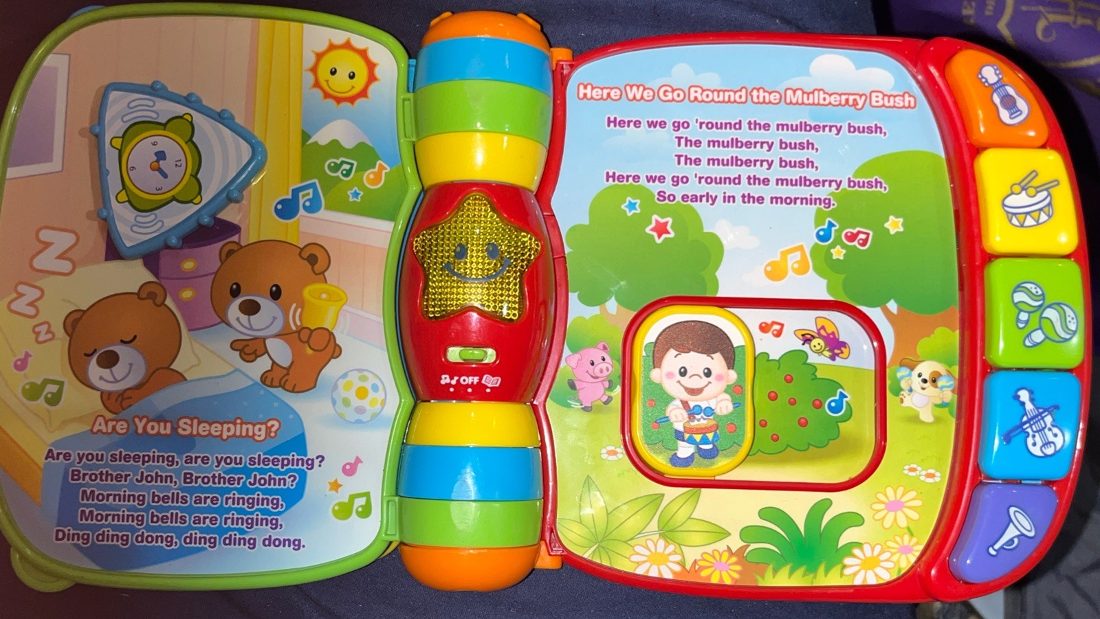 VTech 80166700 Musical Rhymes Educational Book for Babies