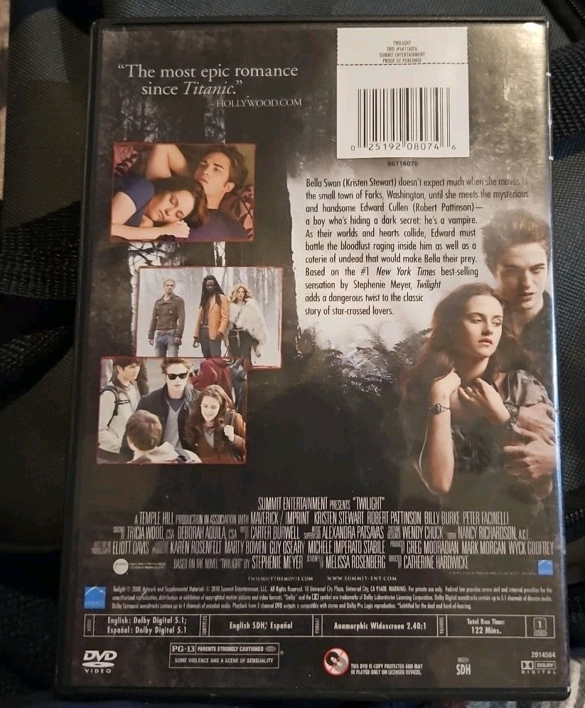 Twilight (DVD, 2008) New Sealed