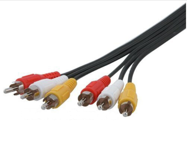 7.5' FT 3-RCA Component Cable Male to Male RCA  1-Video/2-Audio