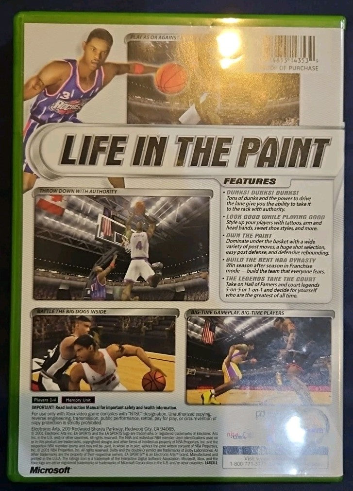 Nba Live 2002 - Microsoft Xbox. Tested. No Scratches. New Case