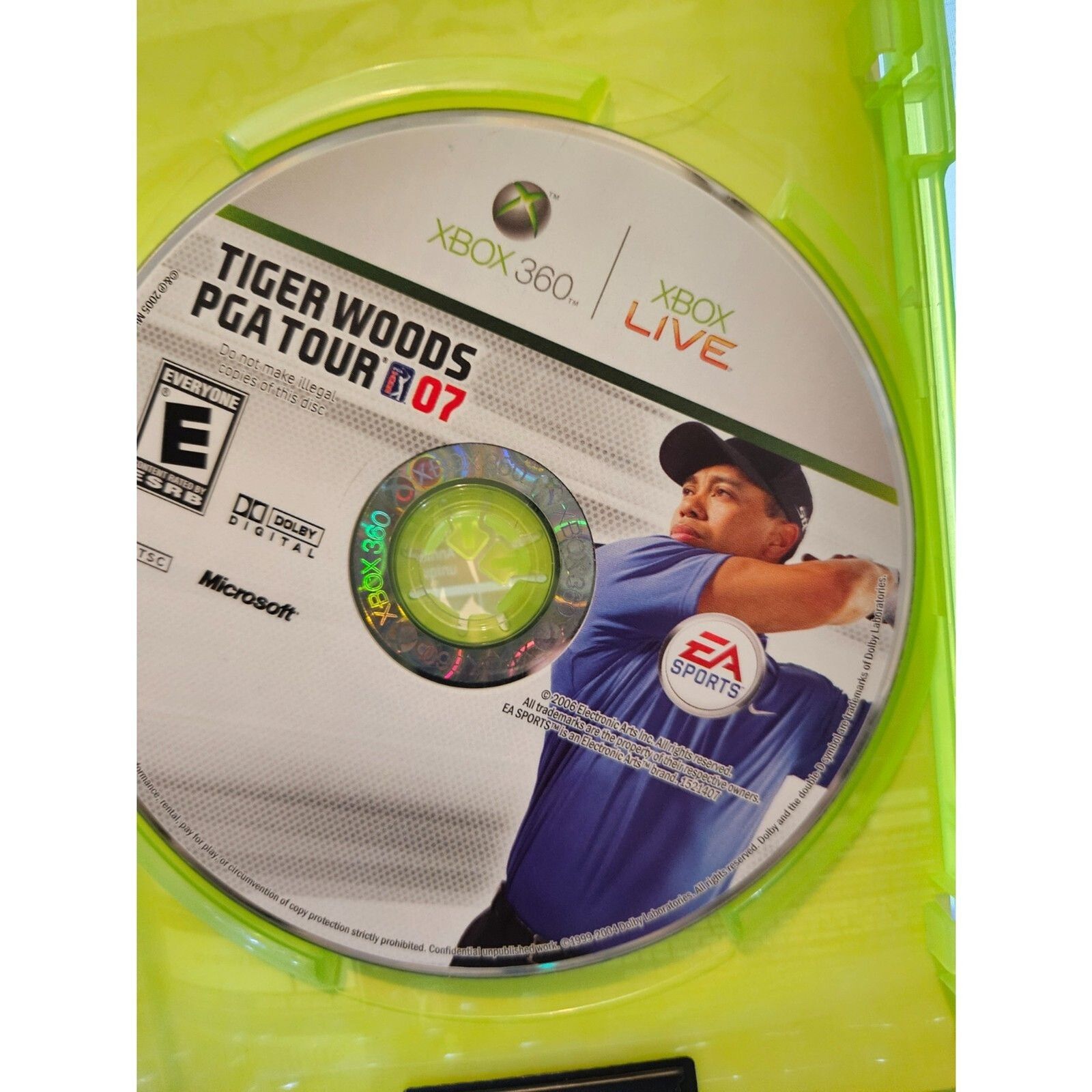 Tiger Woods PGA Tour 07 (Microsoft Xbox, 2006)
