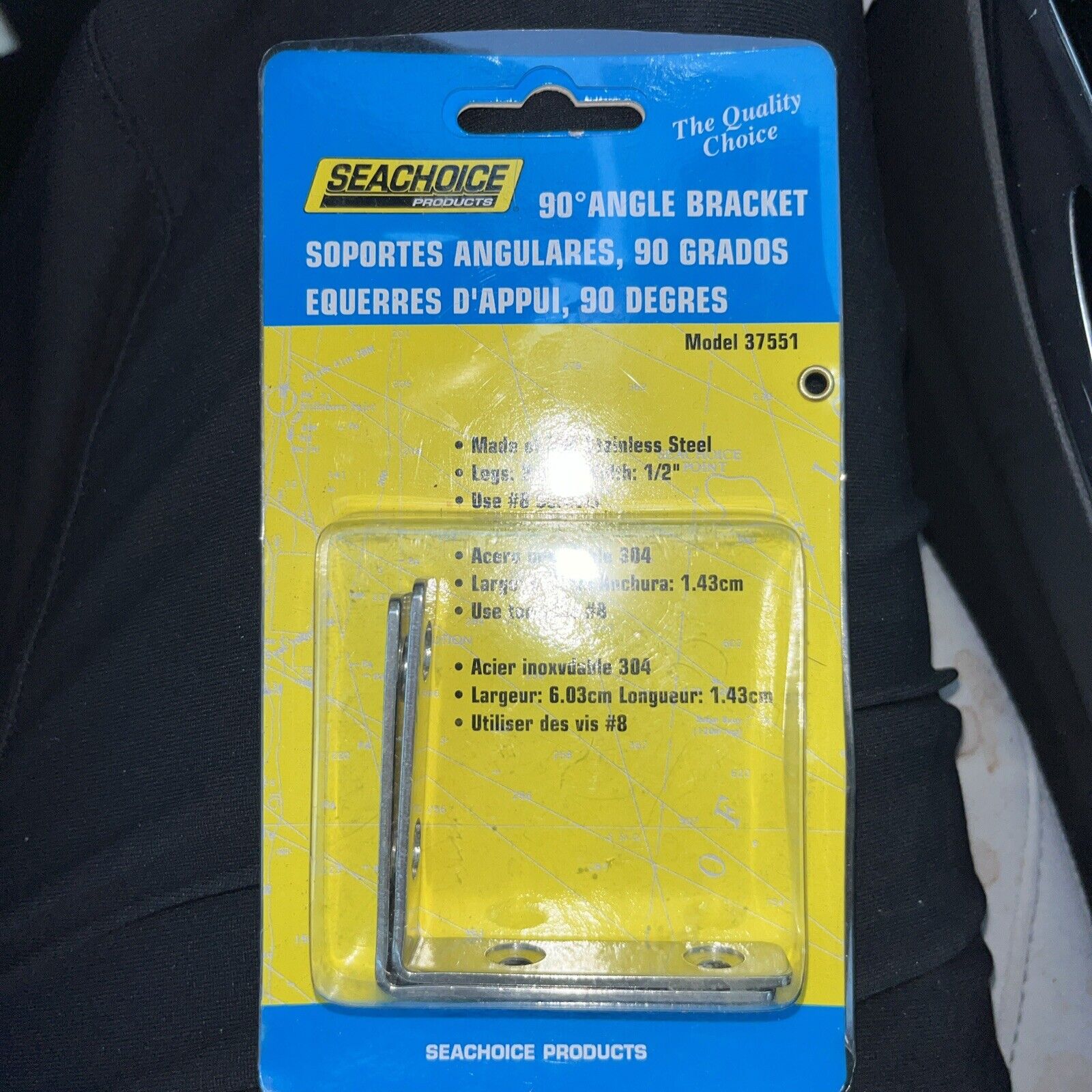 Seachoice S/S Angle Bracket (2/Pk) 37551