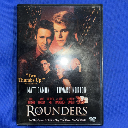 Rounders (DVD, 1998) Tested. New Case. Resealed