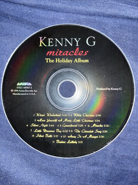 Miracles: The Holiday Album by Kenny G (CD, Oct-1995, Arista) Disc Only