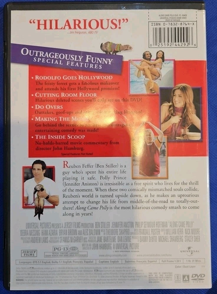 Along Came Polly (DVD, 2004, Full Frame Edition) Sealed