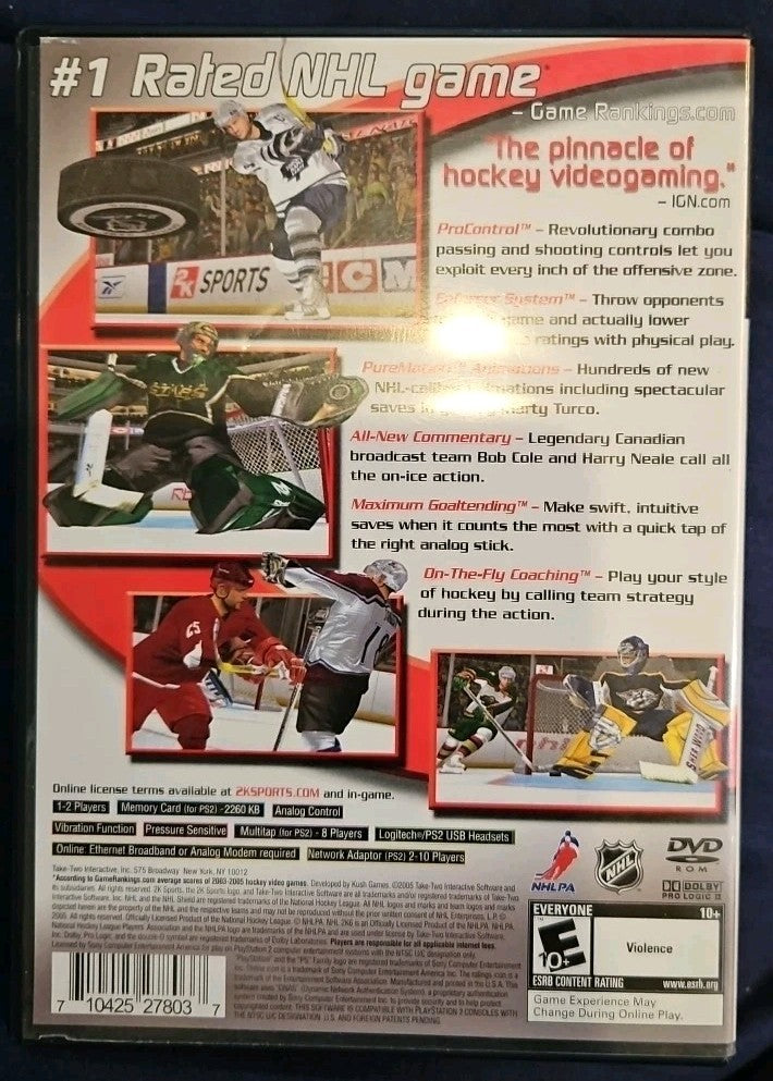 NHL 2K6 (Sony PlayStation 2, 2005)
