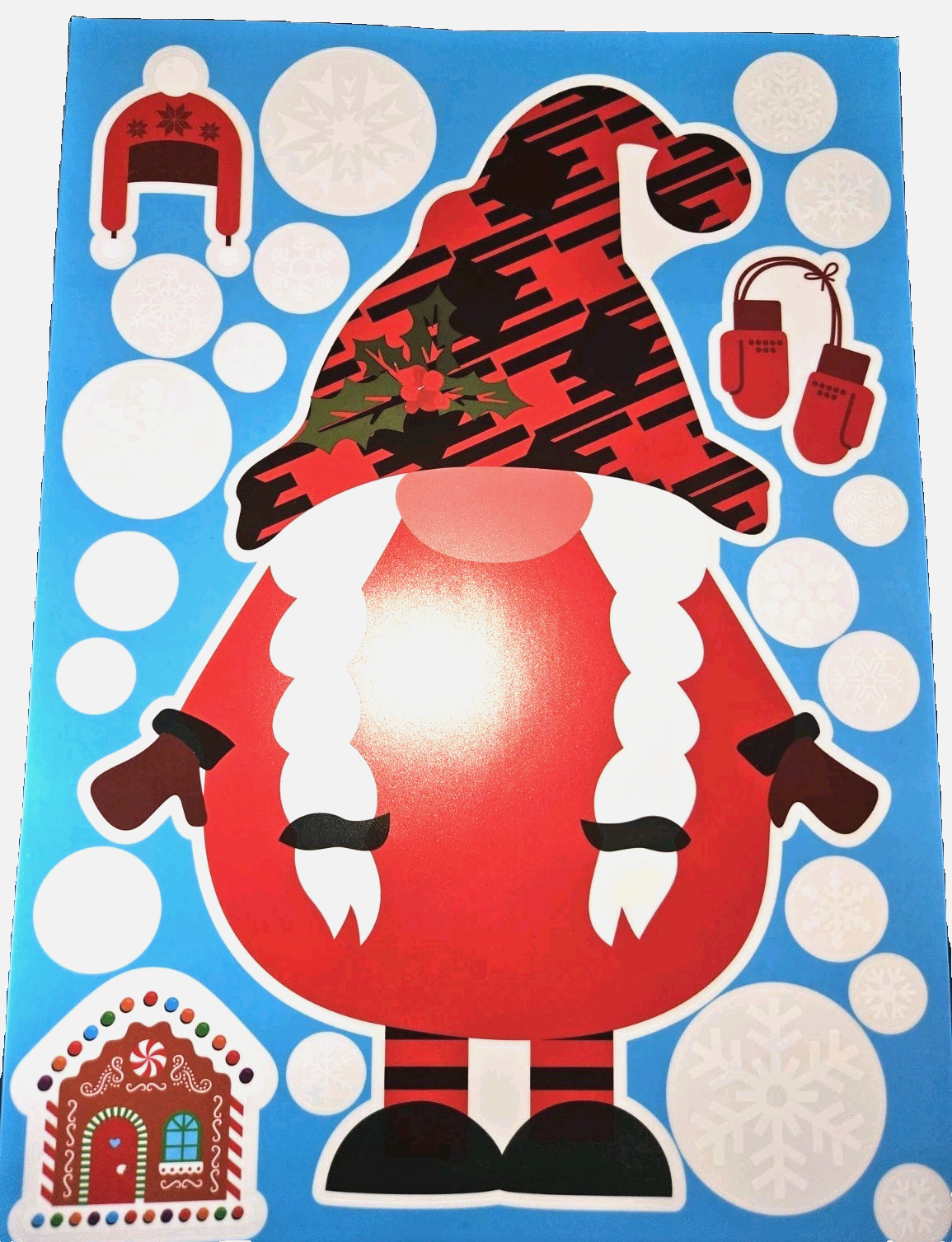 Christmas Spray & Cling Decals 8 Sheets -240 Decals