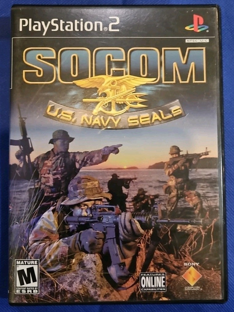 SOCOM: U.S. Navy SEALs (PS2) Tested. No Scratches. W/Manual. New Case. Resealed