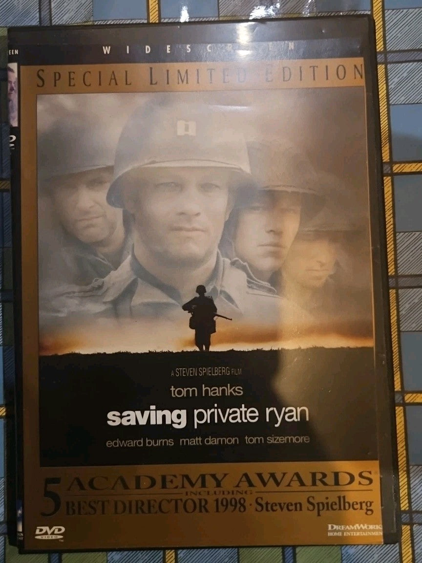 Saving Private Ryan (DVD, 1998) Tested cropped, artwork slim case.
