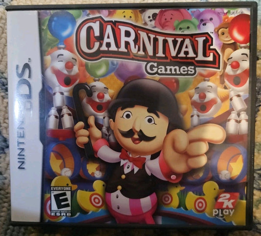 Carnival Games - Nintendo DS. No Game. Case + Artwork + Manual ONLY