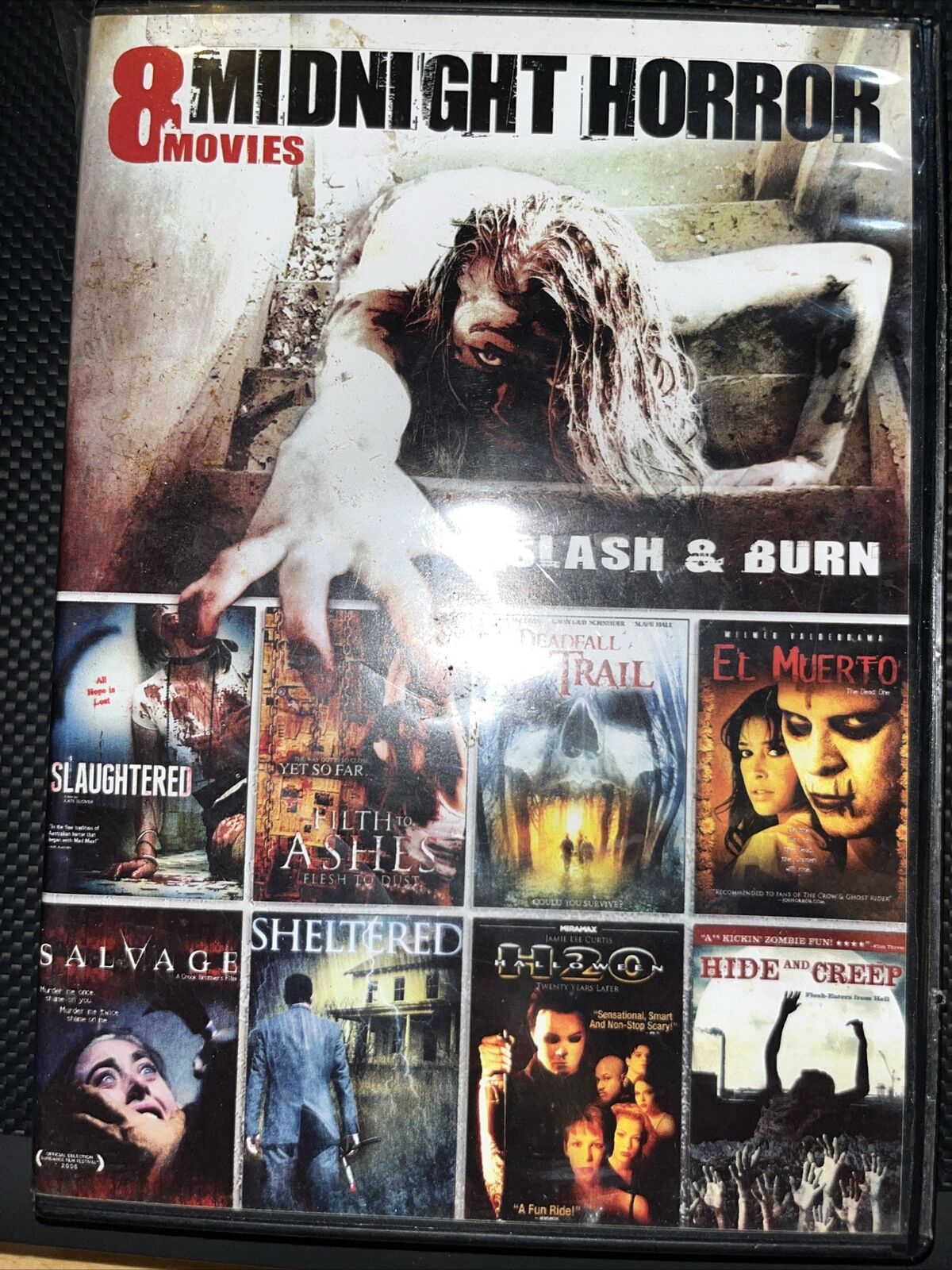 MIDNIGHT HORROR : SLASH & BURN DVD - BRAND NEW & SEALED - 8 MOVIE PACK HALLOWEEN