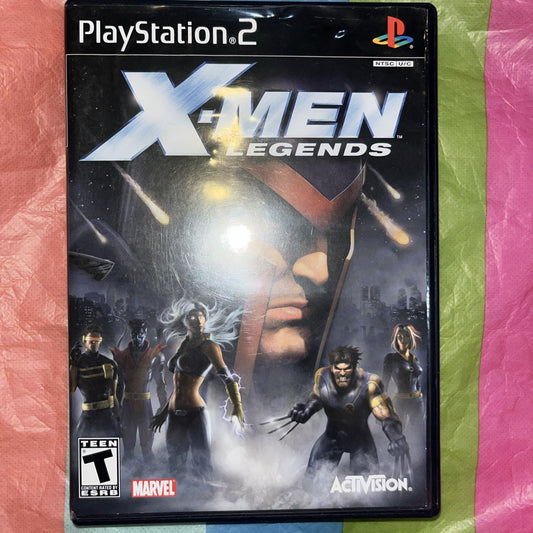 X-Men Legends (Sony PlayStation 2, 2004) Tested. Manual. New Case