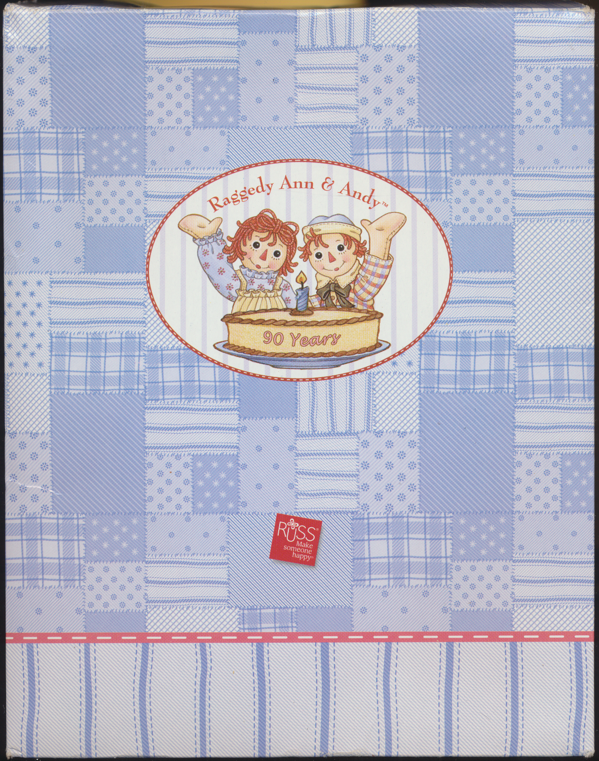 Russ - Raggedy Ann 4" x 6" Picture Frame 90 Years 2006 Valentine  