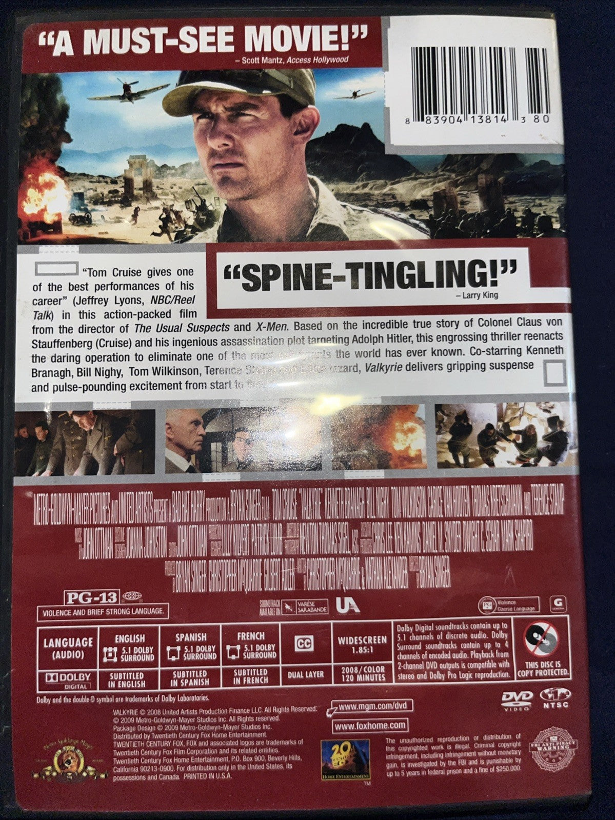 Valkyrie (DVD, 2009) Sealed