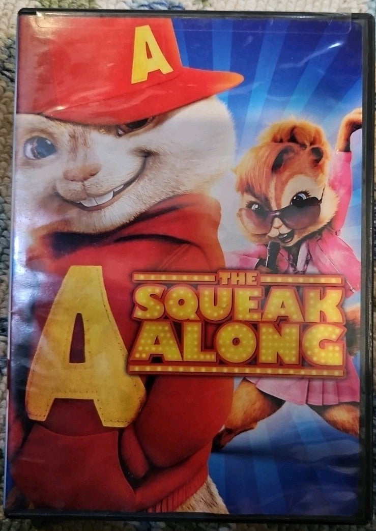 Alvin & the Chipmunks + Squeakquel + Squeak Along  (3- DVDs) Tested. New Cases. 