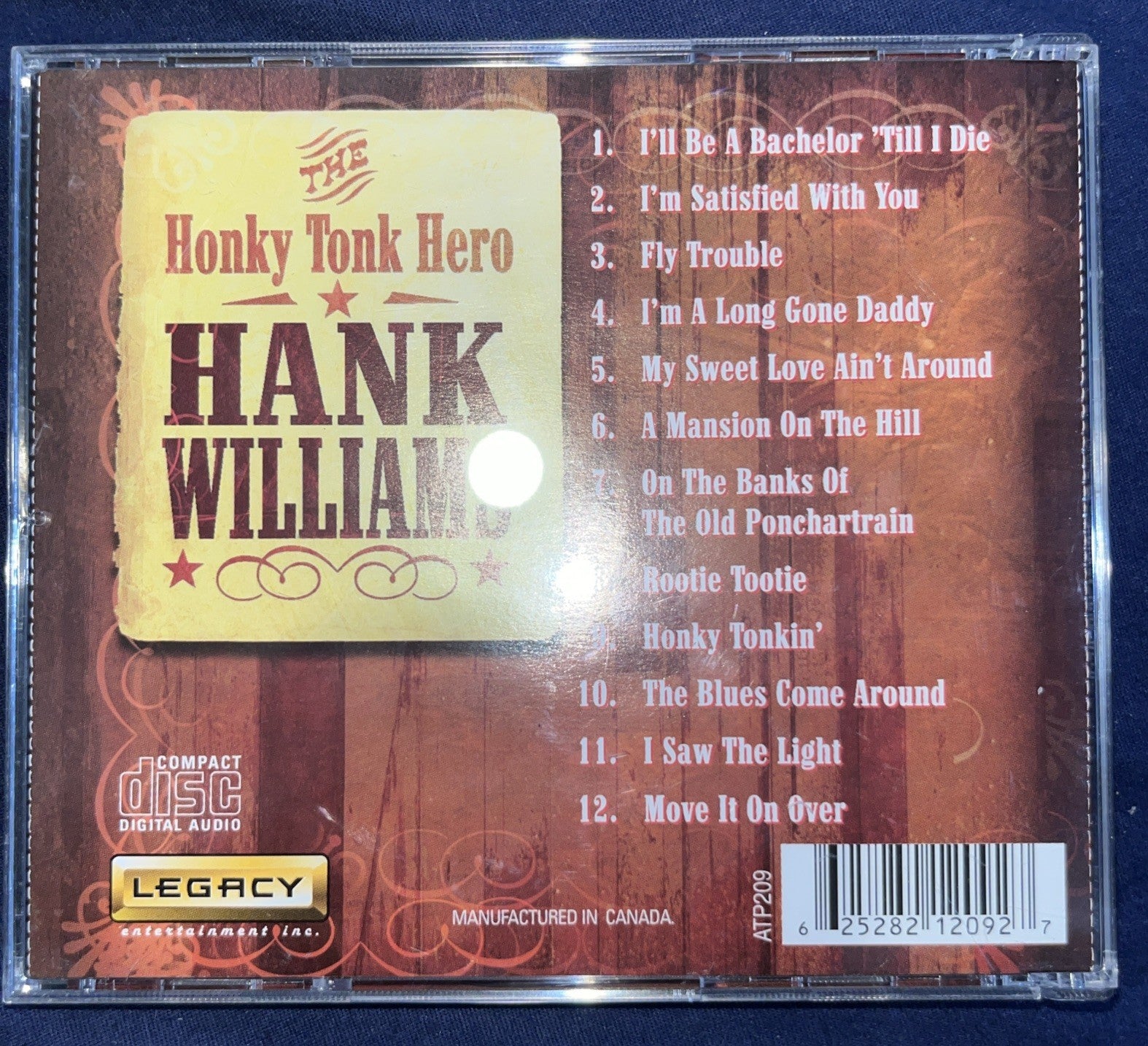 Hank Williams-Honky Tonk Hero by Hank Williams (CD, 2005)