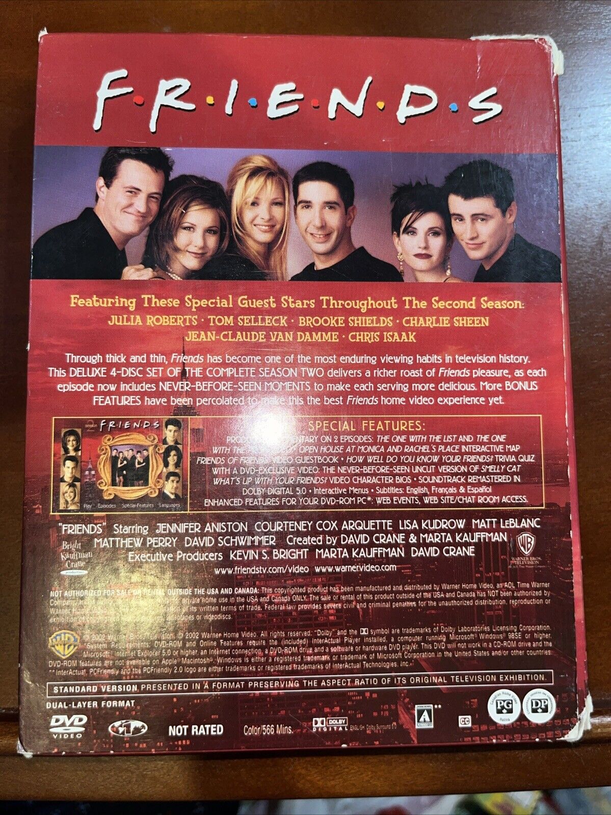 Friends - The Complete Second Season (DVD, 2002, 4-Disc Set, Four Disc Set)