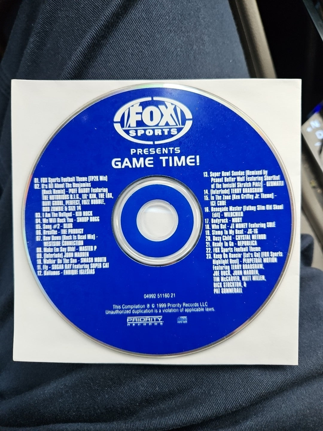 Fox Sports Presents: Game Time! (CD) Disc Only. Tested.