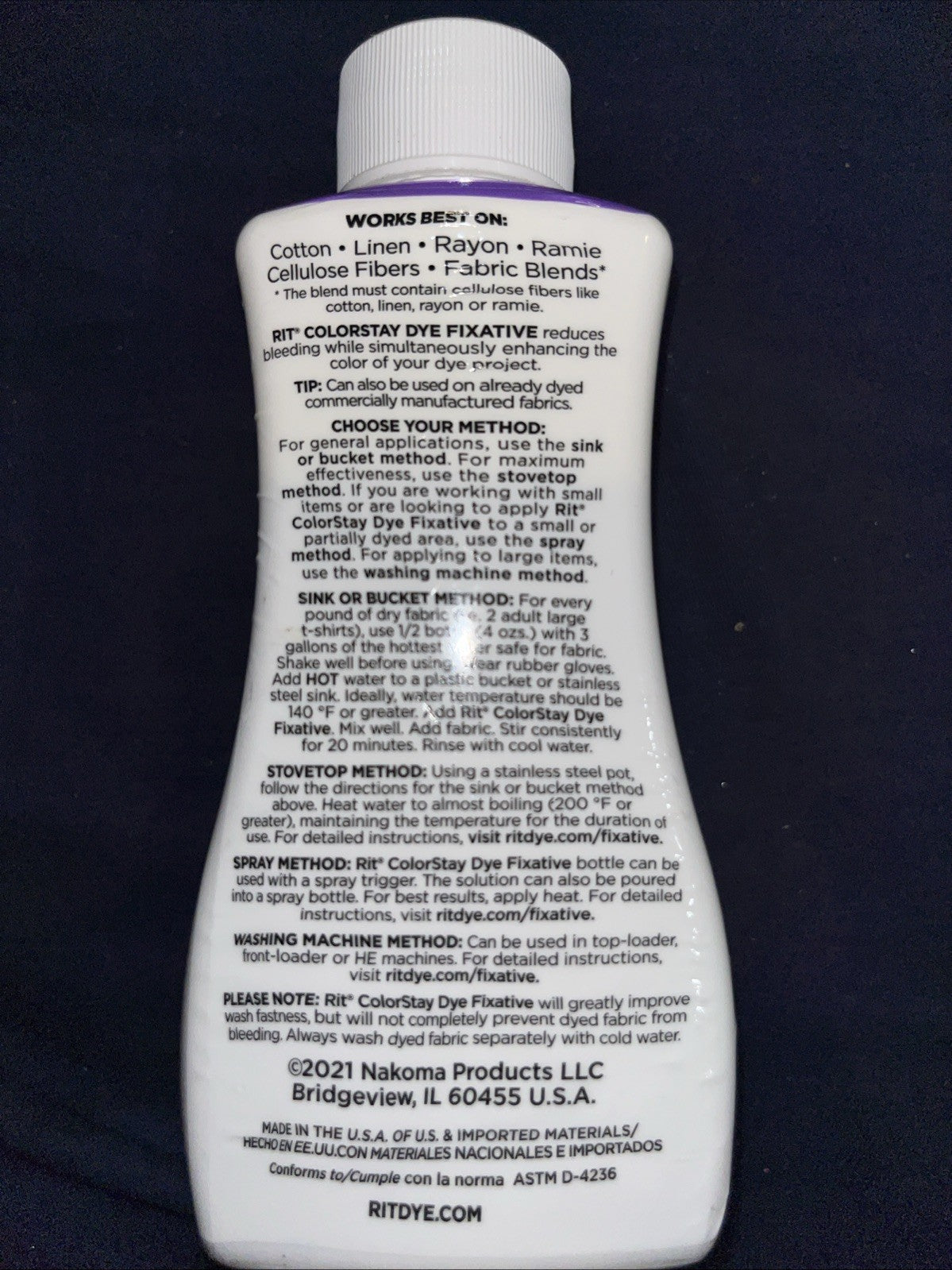 Rit Dye Fixative Liquid  8 oz