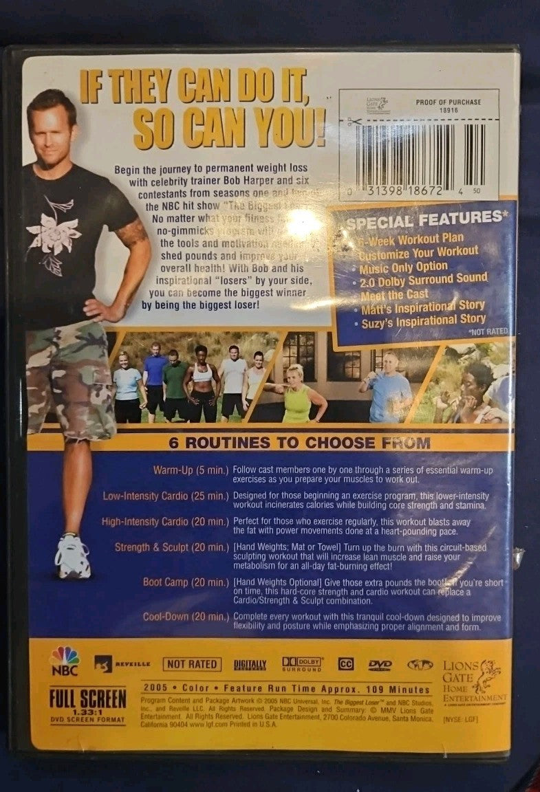 The Biggest Loser - The Workout (DVD, 2005) Tested