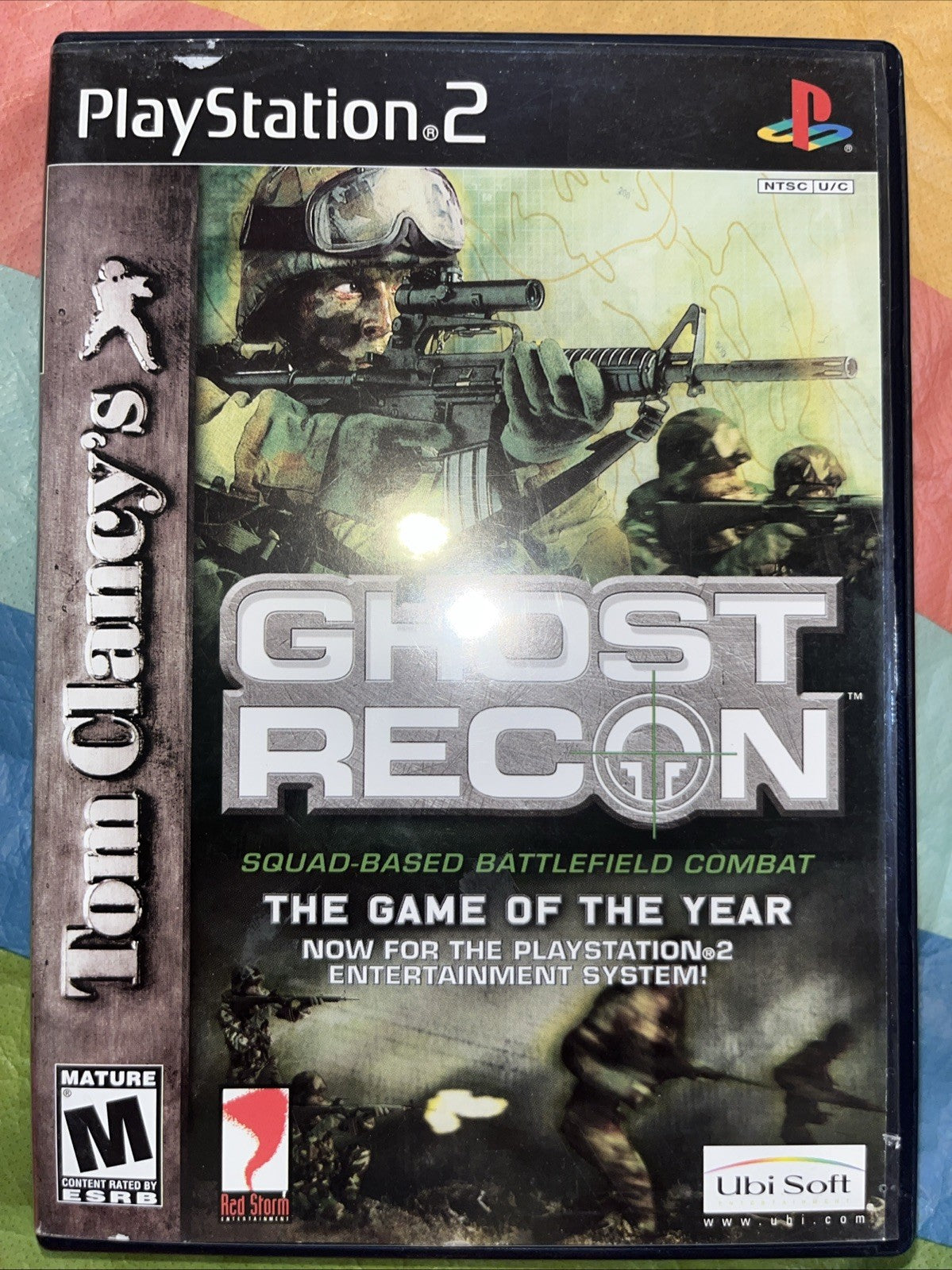 Tom Clancy's Ghost Recon (PS2) CIB W/Manual + Reg Card. Original Case