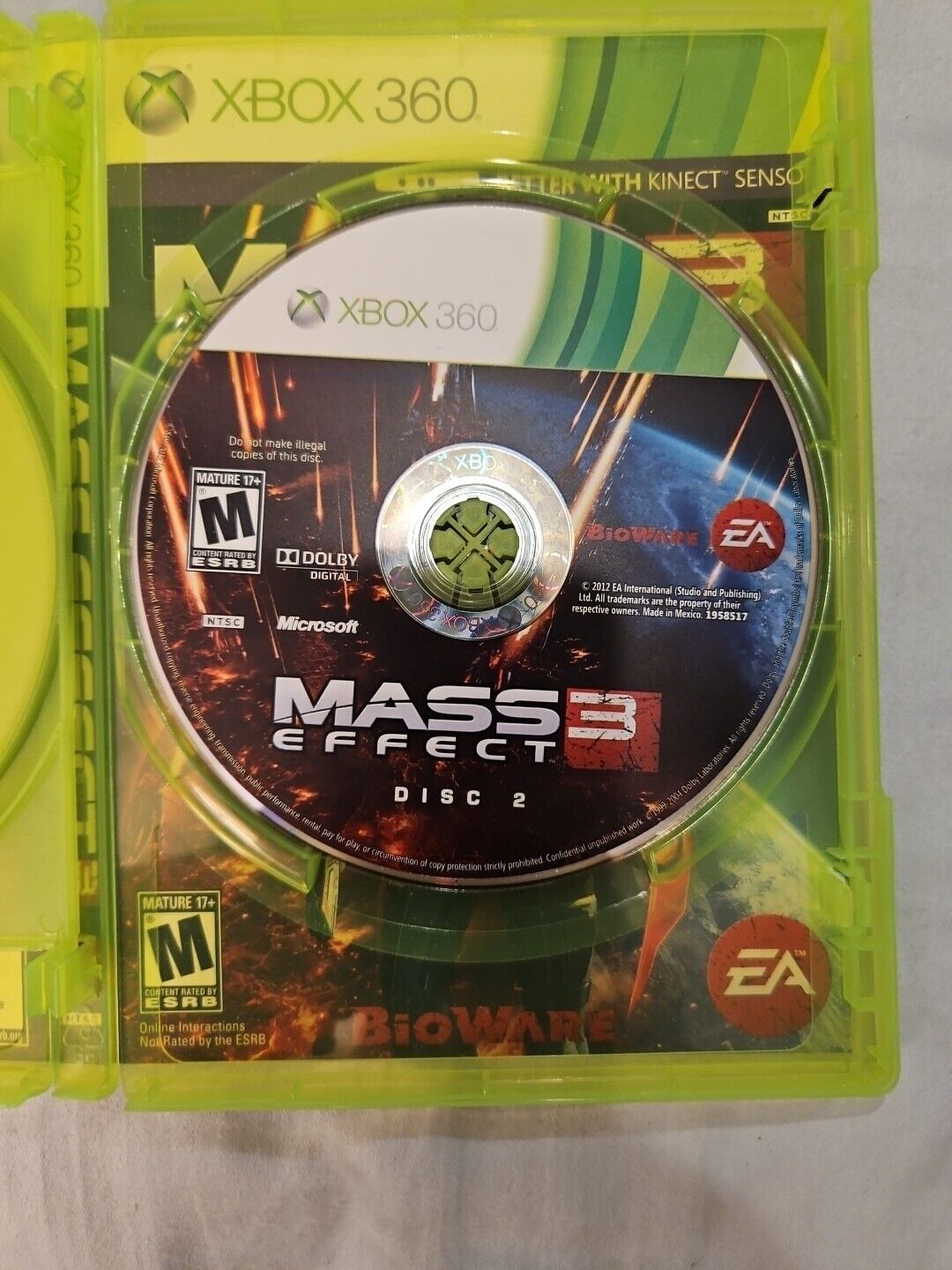 Mass Effect 3 (Microsoft Xbox 360, 2012)CIB