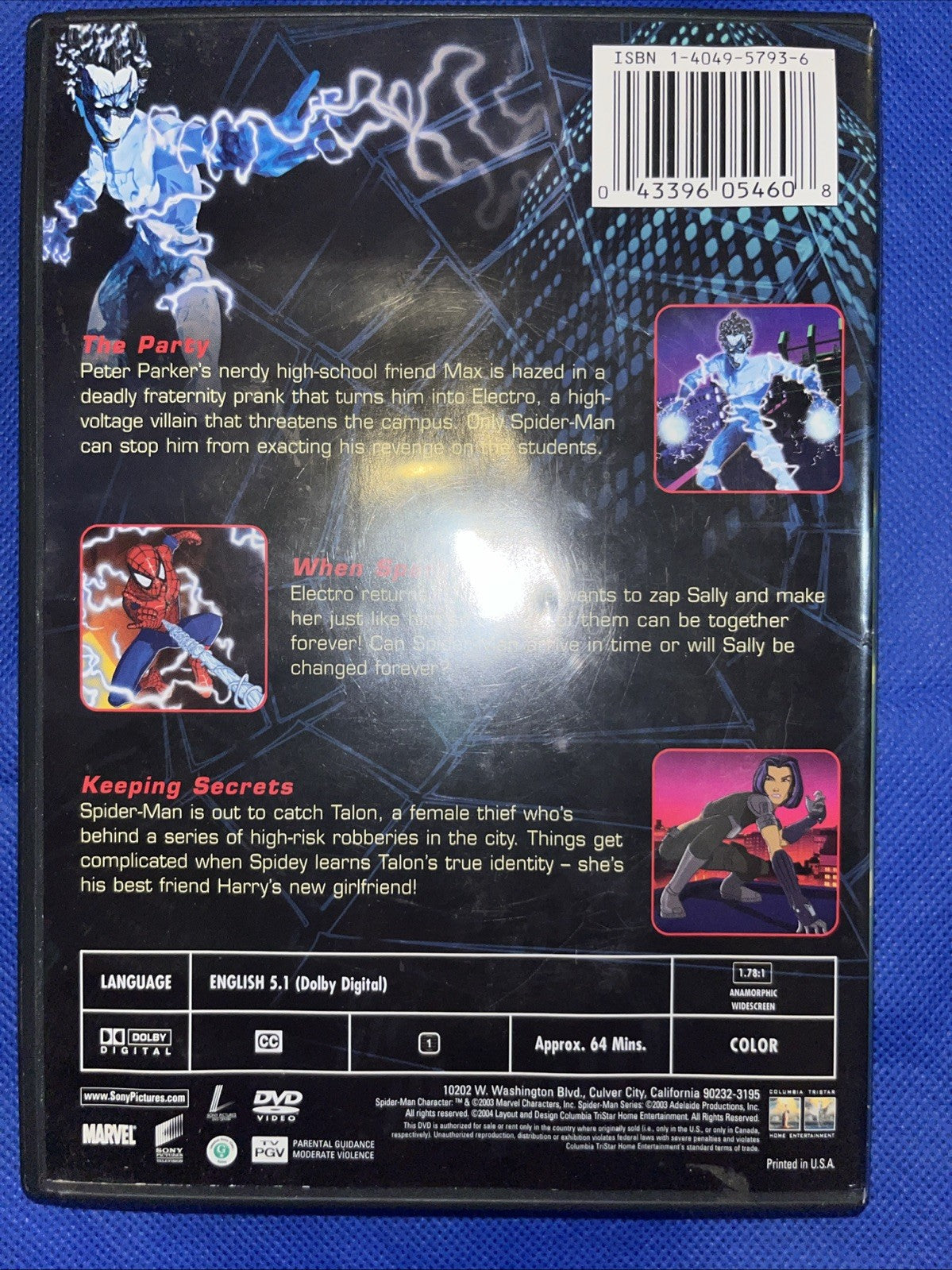 Spider-Man-New Anim Series: High Voltage Villain (DVD) Sealed